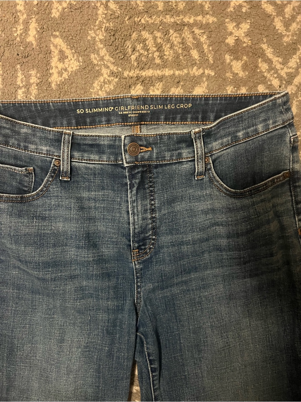 Chicos so slimming cropped capri jeans size 1.5 (10) (A123) - Picture 4 of 8